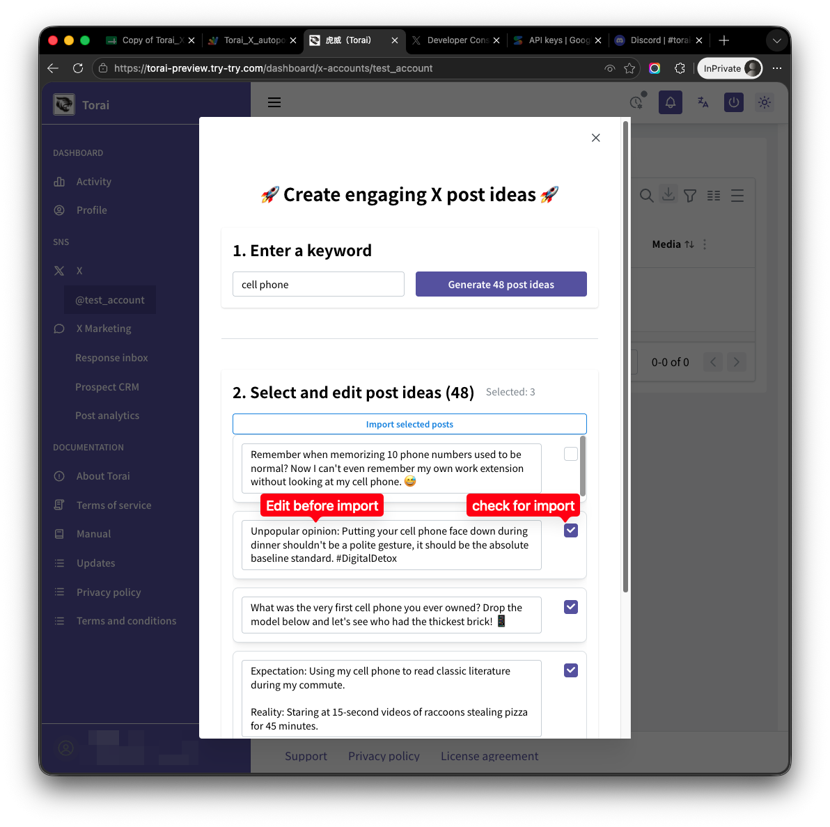 Select AI-generated posts