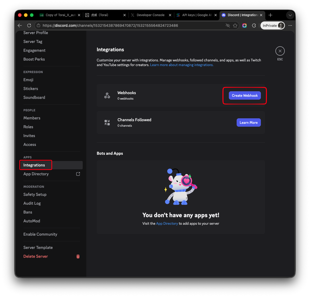 Open Webhooks