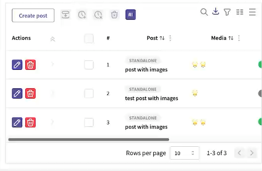 Post list showing posts with attached images